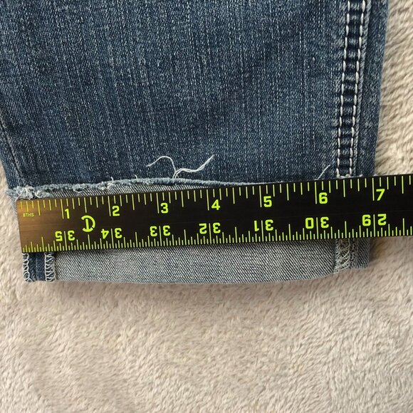 Ariya Jeans Womens Capri Jeans Size 13/14 Blue Denim Casual Cuffed Classic Y2K - Picture 8 of 13